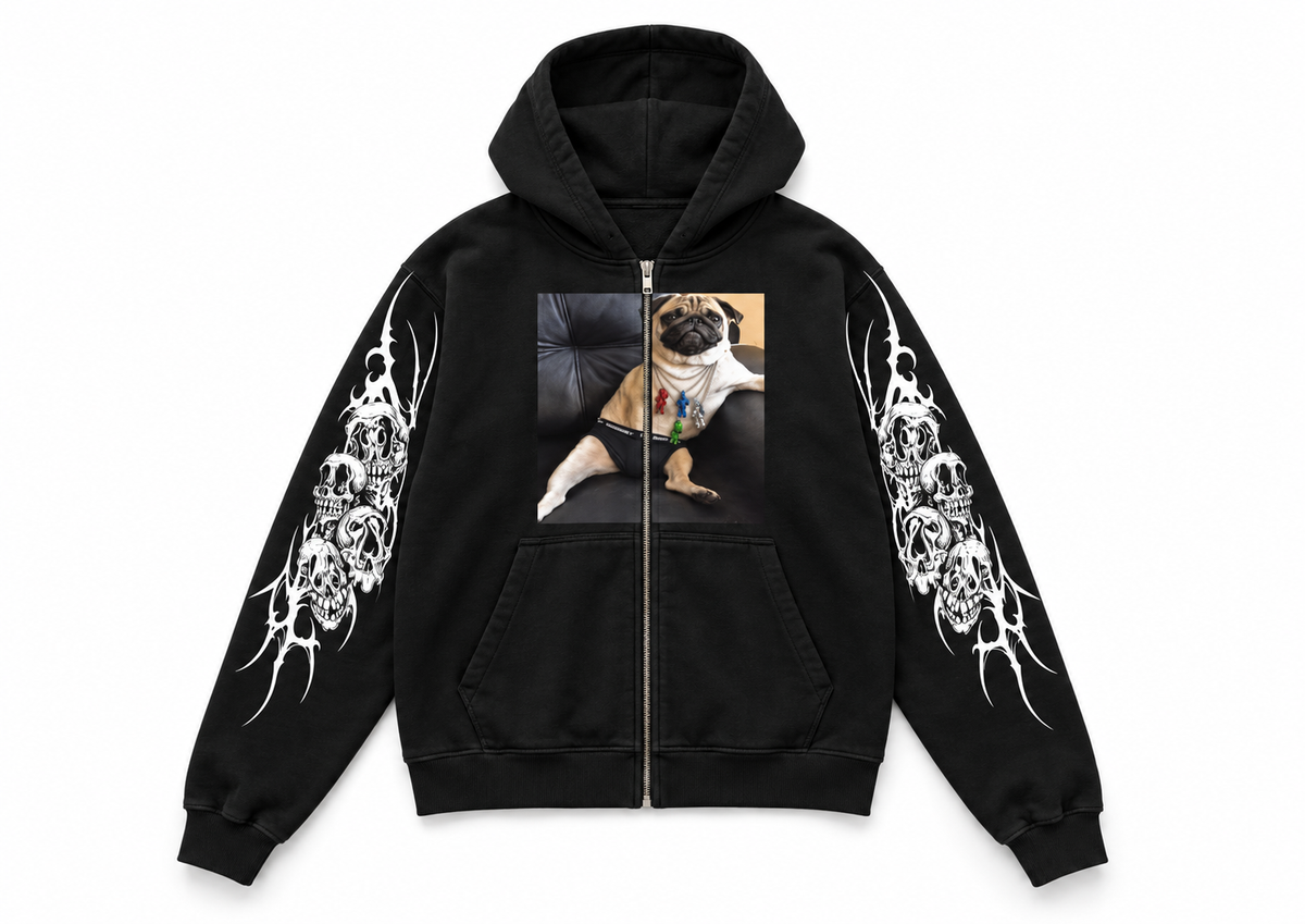 HIJO DE PERRA ZIP UP HOODIE