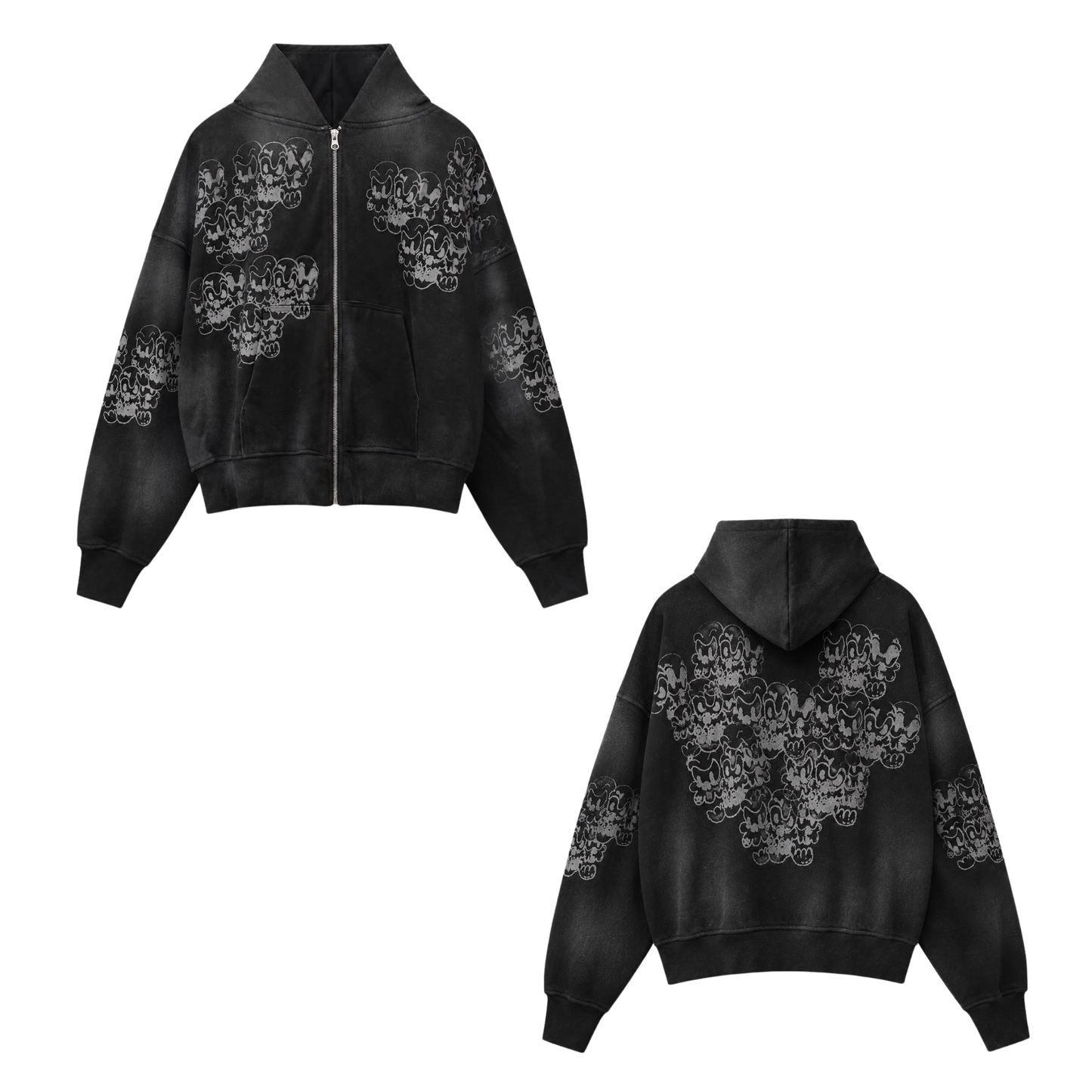 SKL-GNG ZIP UP HOODIES.