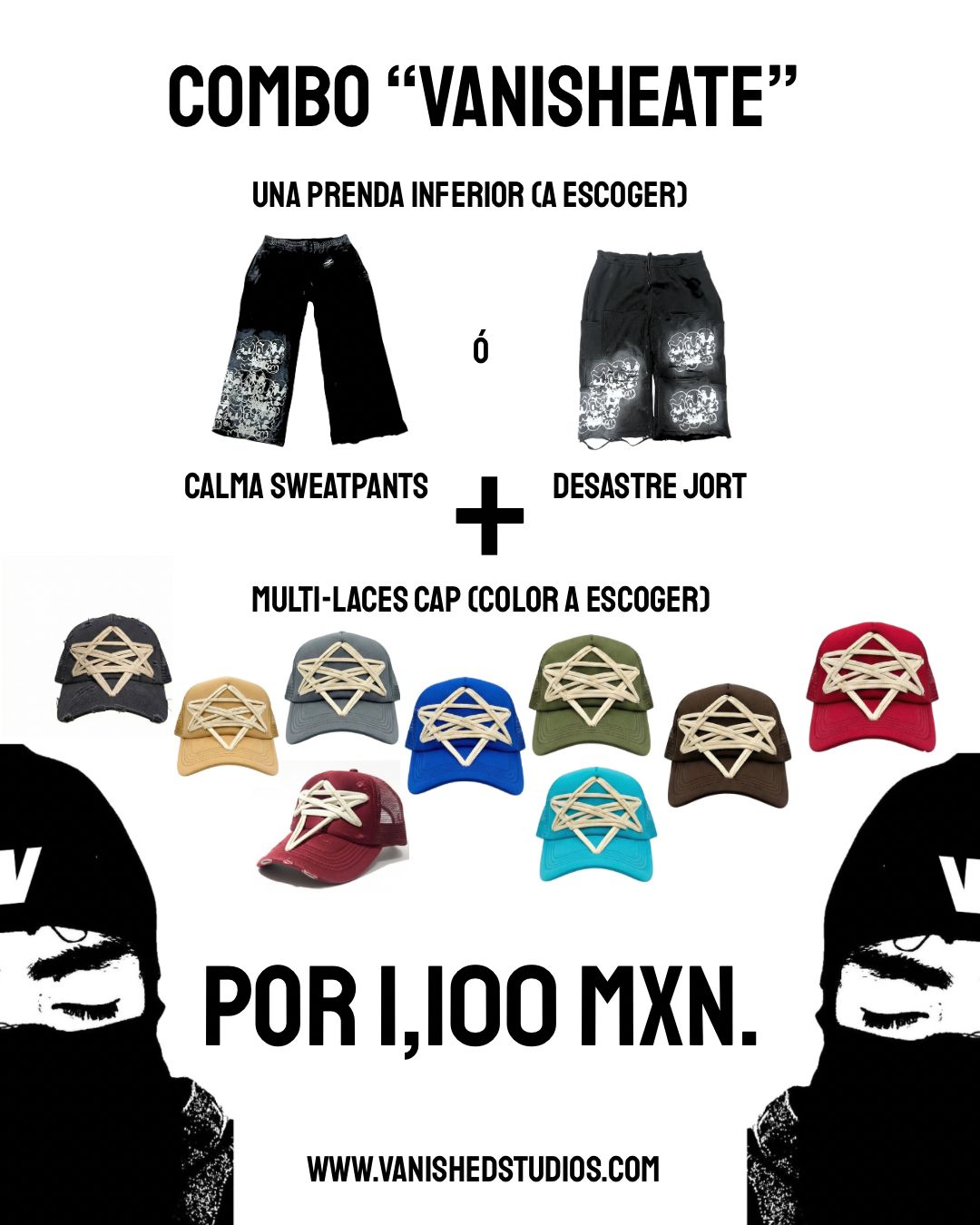 VANISHEATE COMBO (TRUCKER+PRENDA INFERIOR)